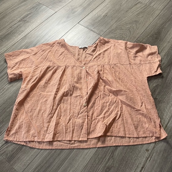 Madewell Women’s Rhyme Button Front-Top In Clipdot - Picture 3 of 9